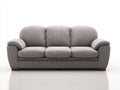 Canapé 3 places - Tissu - 218x90x88 cm - Gris clair - Classique