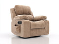 Fauteuil relax - Tissu côtelé - 98x97x106 cm - Beige - Électrique